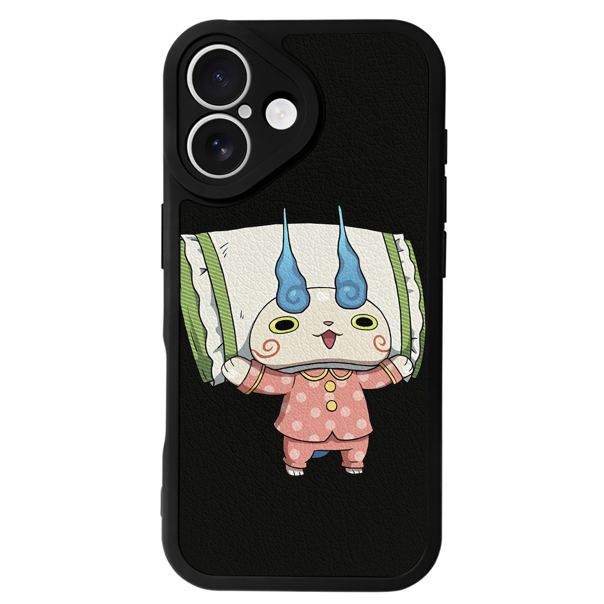 （画像用） 妖怪ウォッチ Yo-kai Watch 【iPhone 16シリーズ対応】シリコンスマホケース（レザー調） 材質：シリコン